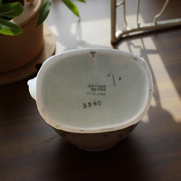 Vintage Arthur Wood Teapot Made in England – Floral Transferware – Pattern 5590 - Picture 4 of 8